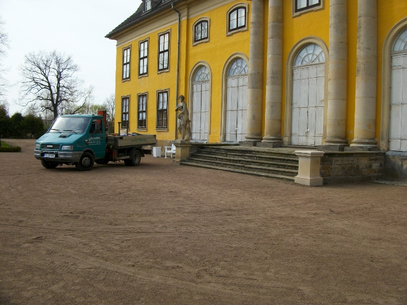 Sockel Schloss Mosigkau, 2012/2014 - Ansicht fern